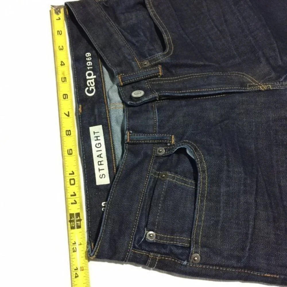 Gap 1969‎ Straight Jeans Dark 28 X 30 Actual 27 X 29.5